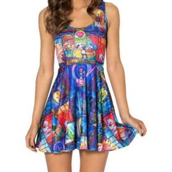 Disney x BlackMilk Beauty & The Beast Skater Dress - Picture 3 of 9